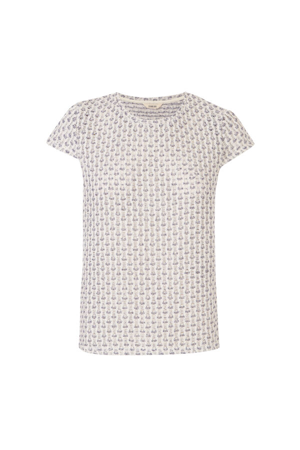 Slowlove Top manga corta crochet Impress&atilde;o