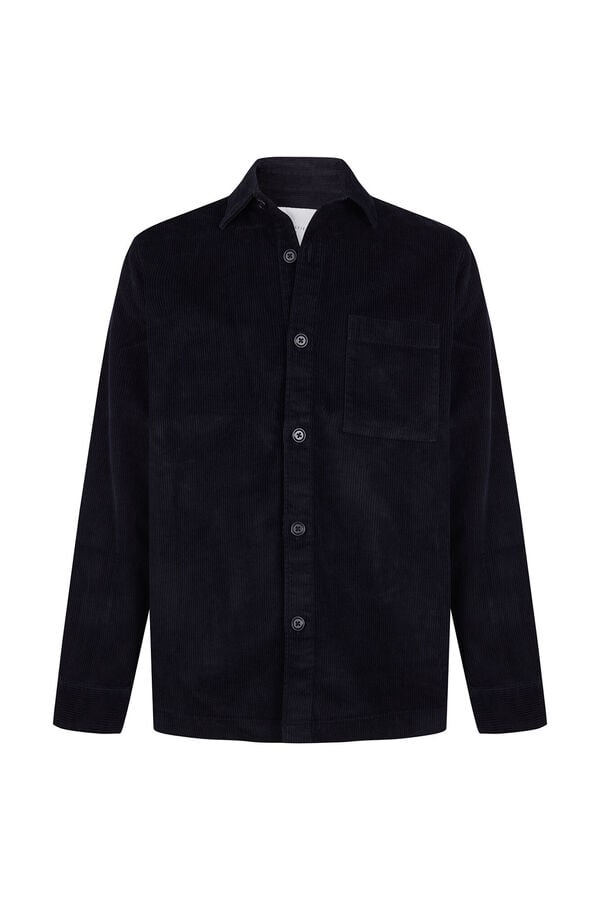 Cortefiel Sobrecamisa bombazina Azul