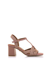 Cortefiel Woodit heeled sandals Pink