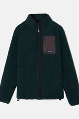 Silbon Sobretudo de pel&uacute;cia  Verde