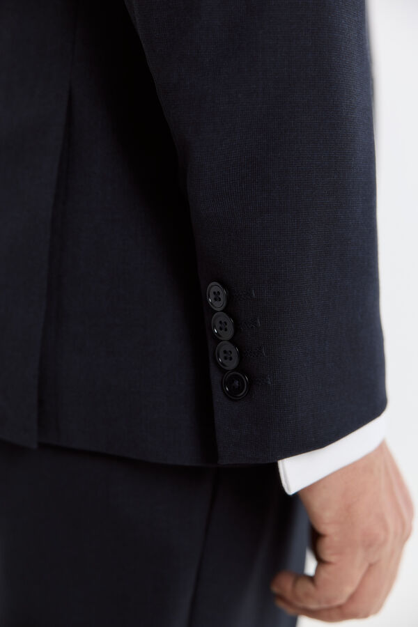 Cortefiel Blazer S&eacute;rie XXI falso liso navy Azul