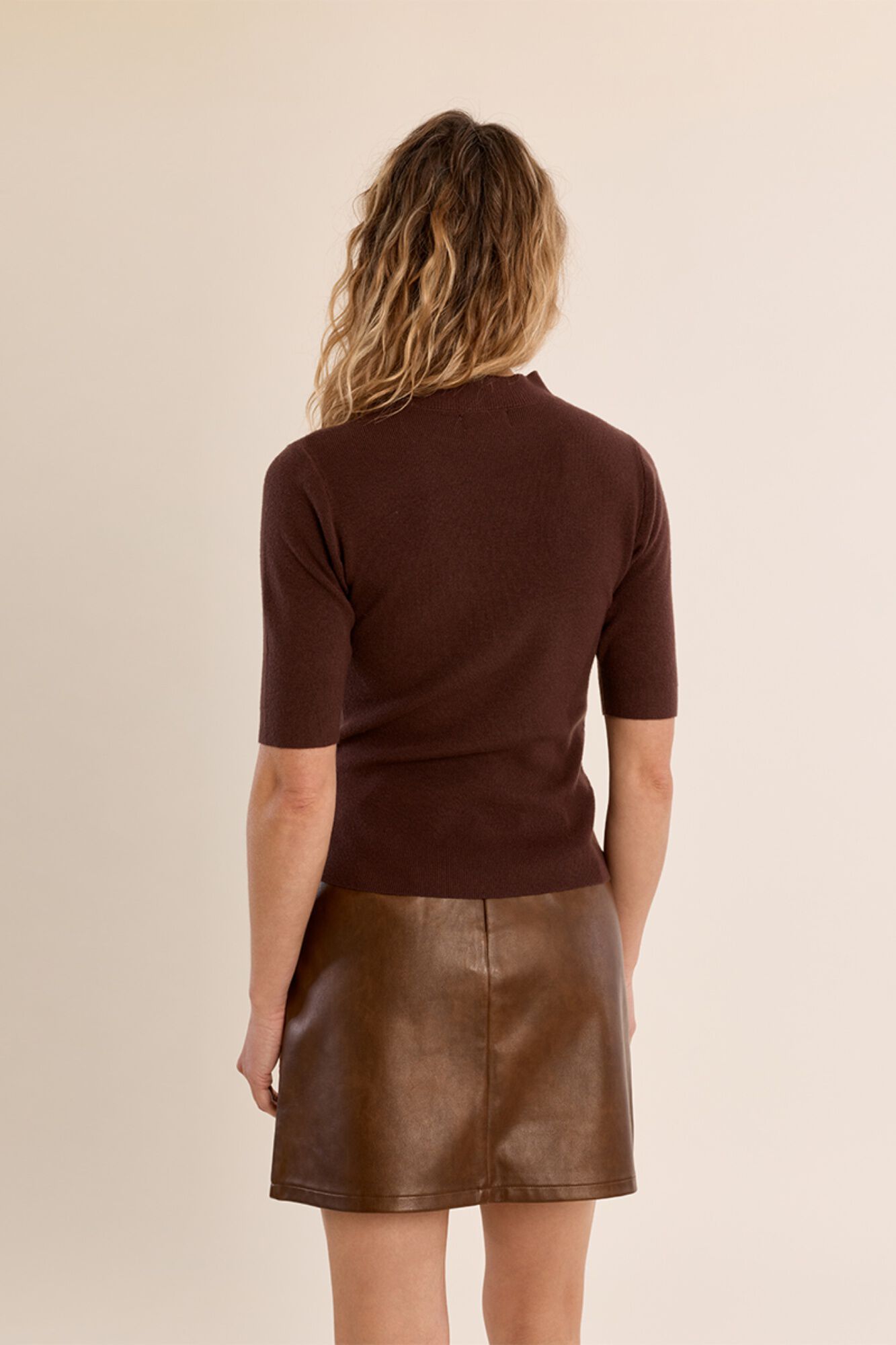 Molly Bracken Camisola de manga curta ajustada