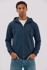 Cortefiel Hooded cardigan Navy