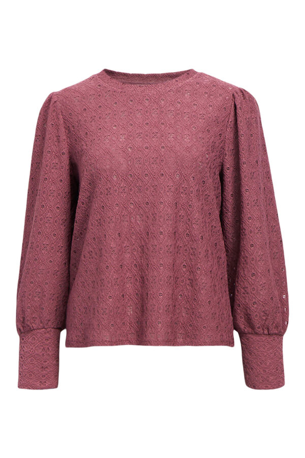 Object Top estrutura de manga comprida Subiu