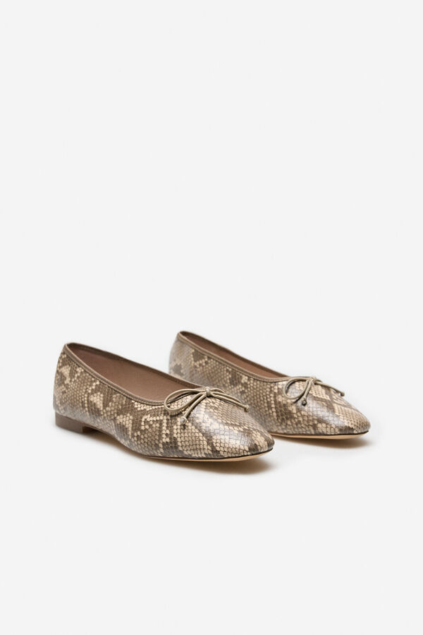 Cortefiel snake dancer Printed beige