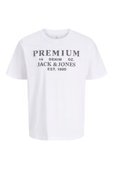 Jack & Jones Printed cotton T-shirt White