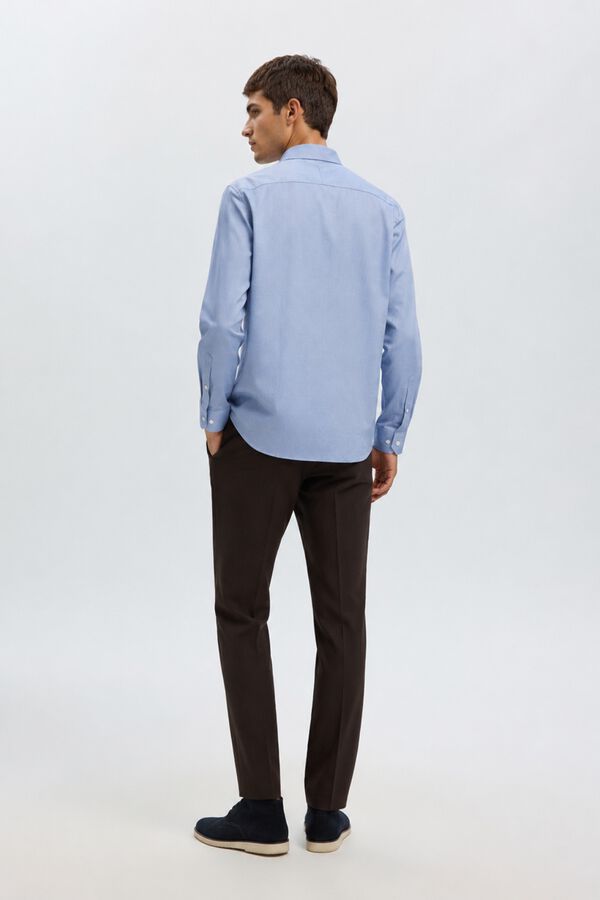 Selected Camisa oxford lisa Azul