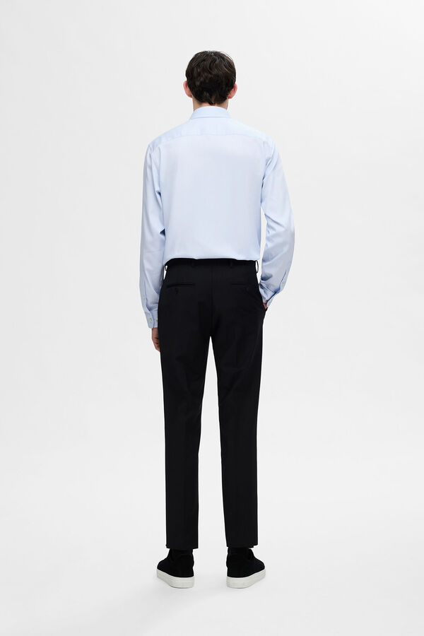 Selected Camisa social slim fit Azul