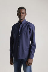 PuroEGO Slim fit Oxford shirt Navy