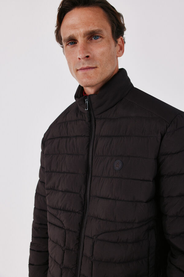 Cortefiel Ultralight puffer jacket Dark brown