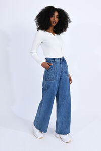 Cortefiel High-rise jeans Navy