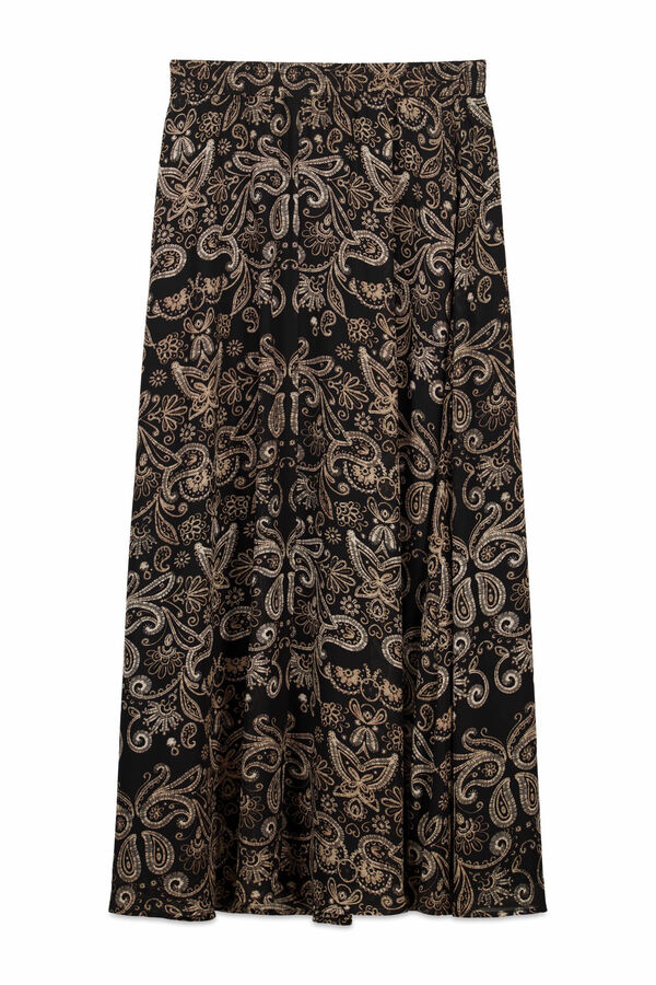 Slowlove Falda estampada con gomas Multicolorido