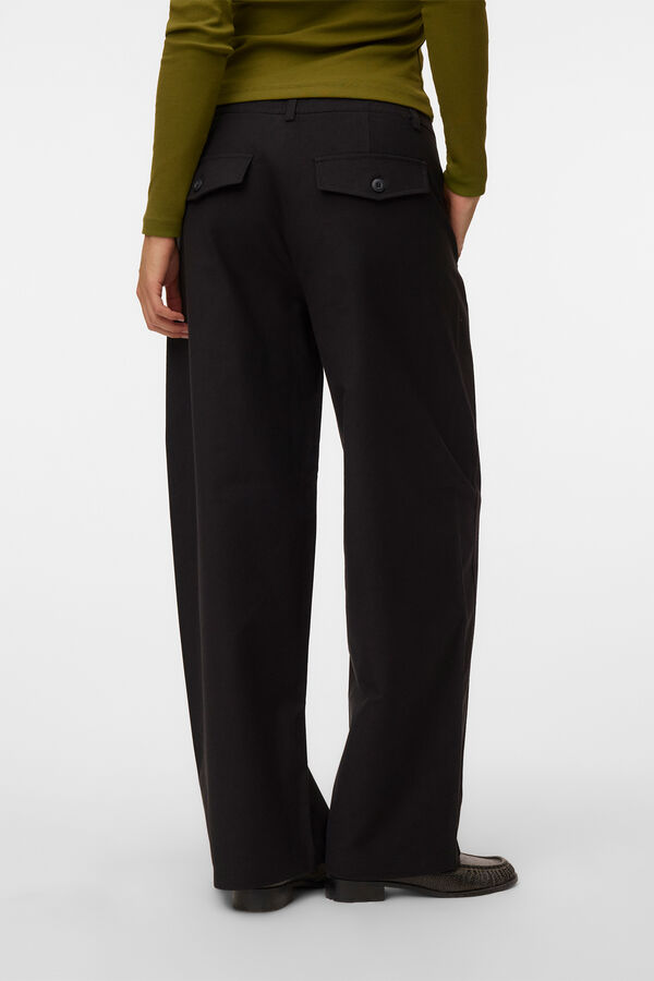 Vero Moda Cal&ccedil;a utilit&aacute;ria de perna larga Preto