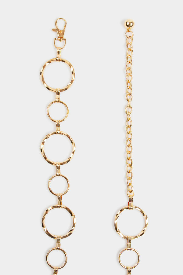 Morgan Cinto argolas de metal Dourado