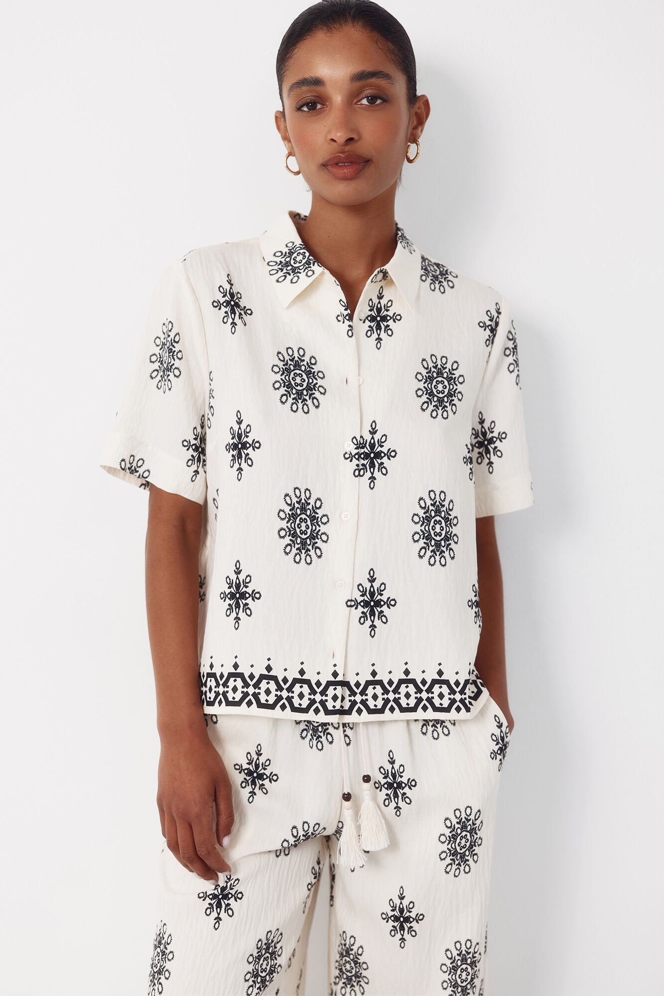Cortefiel Printed short sleeve shirt