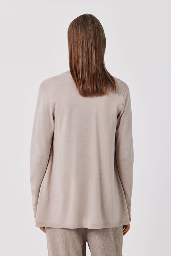 Cortefiel Shawl collar jacket Beige