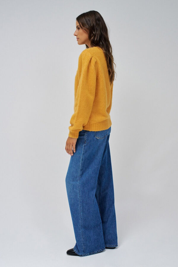 Salsa Jeans Malha com flores Amarelo