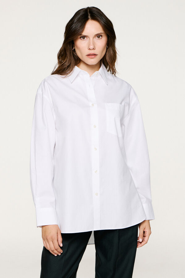 Selected Camisa com caimento relaxado Branco