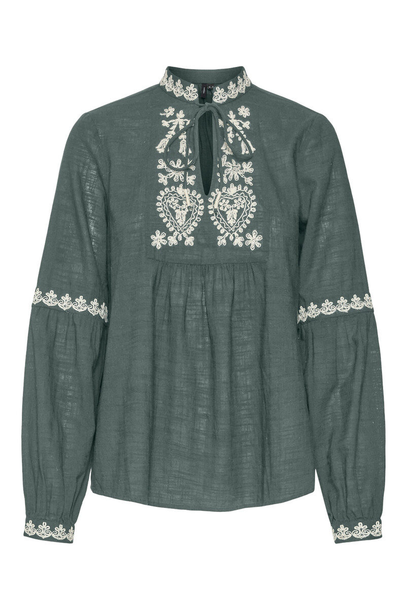 Cortefiel Camisa de manga larga detalles bordados Los más vendidos