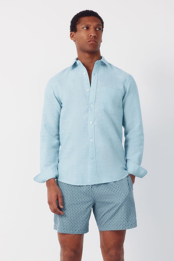 Cortefiel Diamond print swimwear Turquoise