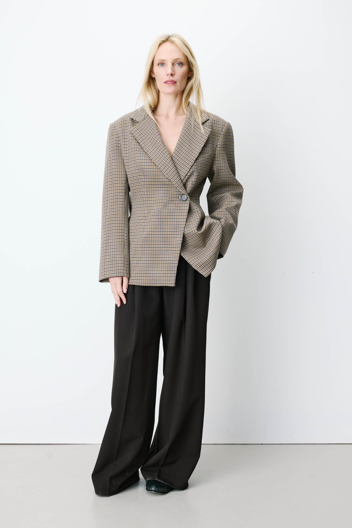 Grace & Mila Casaco pied-de-poule Almond