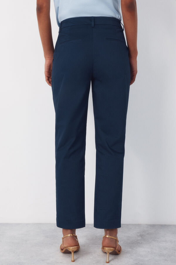 Cortefiel Slim fit trousers Navy