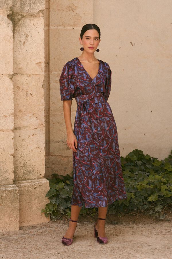 Pol&iacute;n Et Moi Elia guest dress Maroon