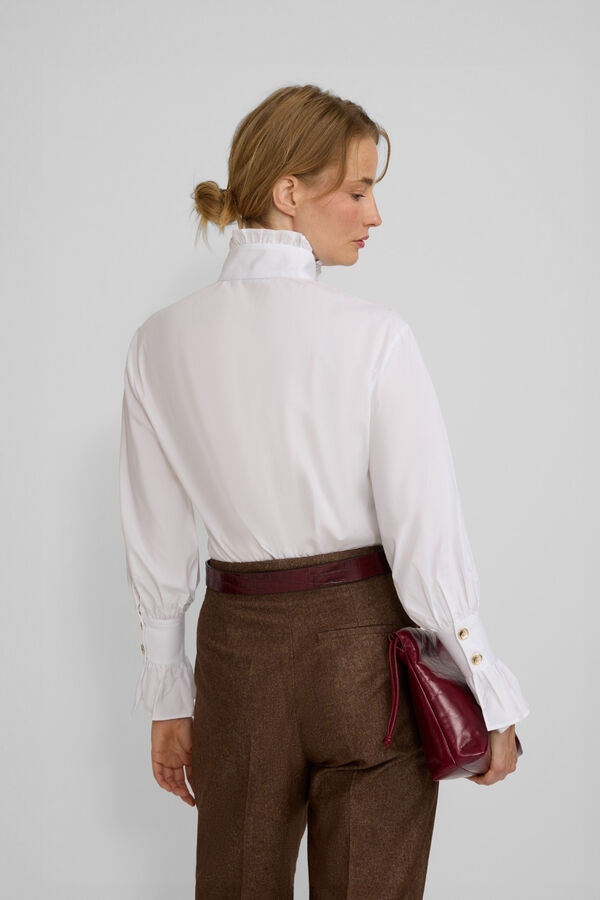 Silbon Camisa com detalhe de punho Branco