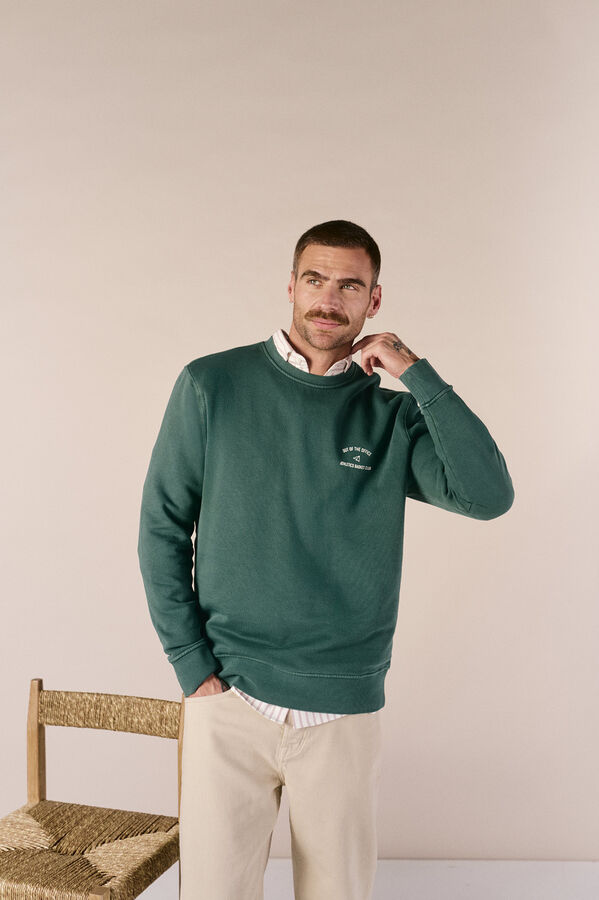 OOTO Sweatshirt gola redonda Verde