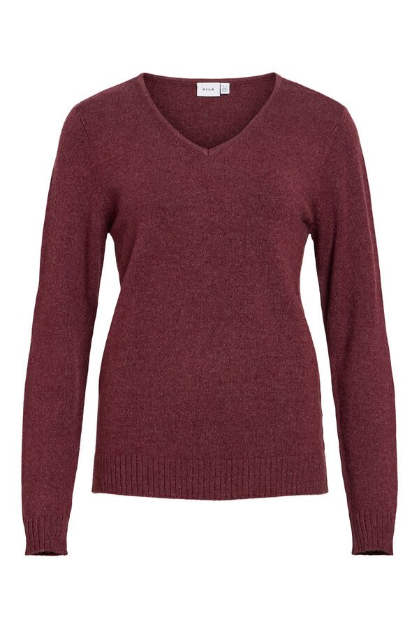 Vila Camisola b&aacute;sica de malha Vermelho