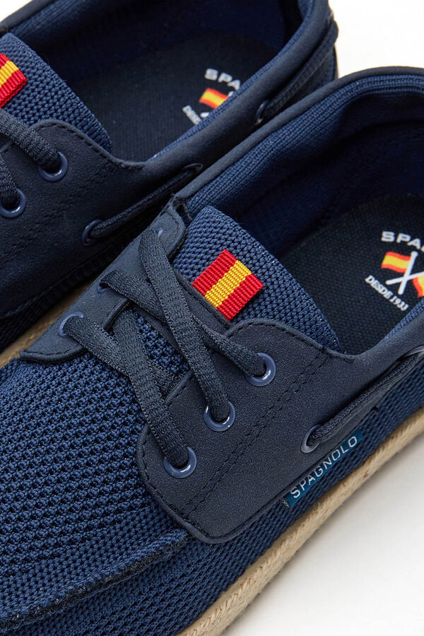 Spagnolo Canvas leisure boat shoe Navy