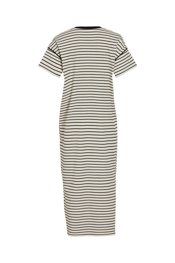 Vila Organic cotton midi dress Printed blue