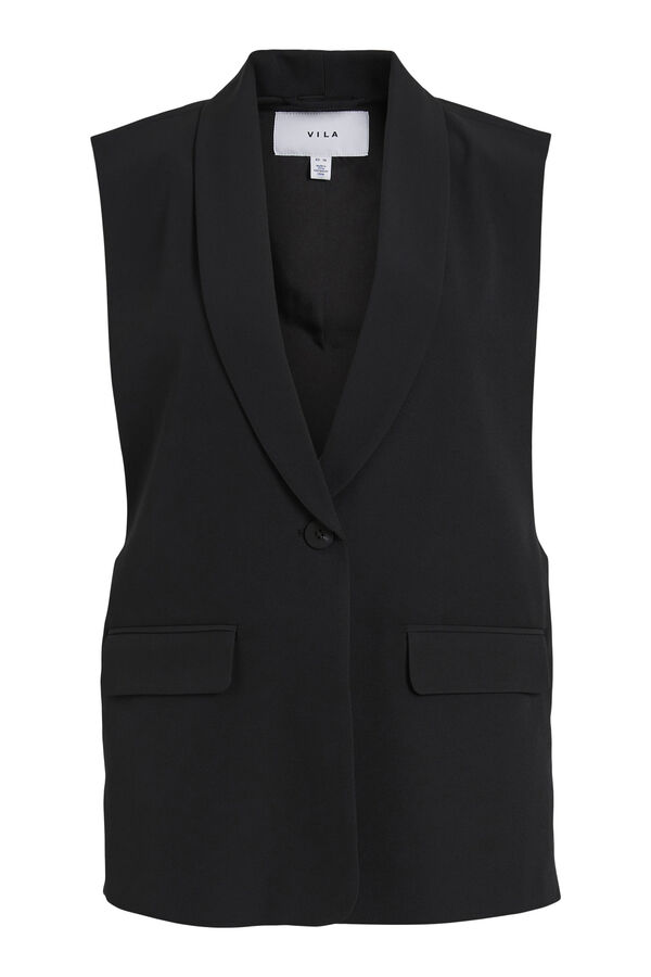 Cortefiel Chaleco Tailoring Negro
