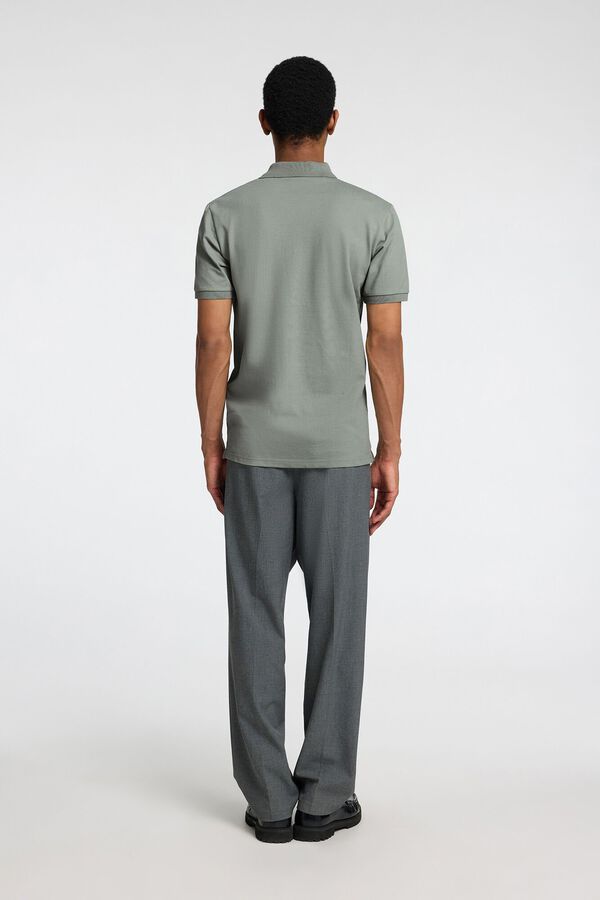 Selected P&oacute;lo de manga curta Verde