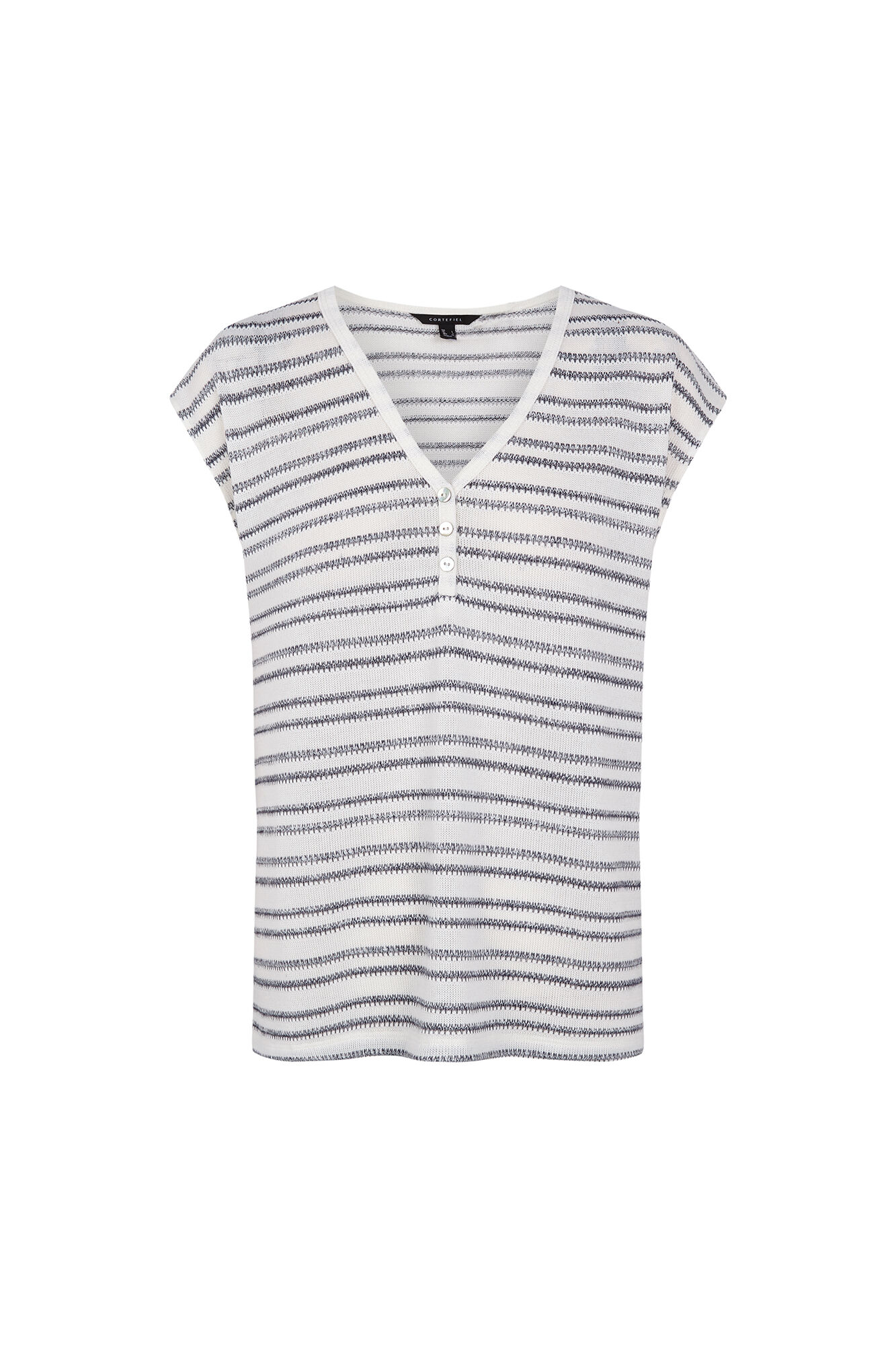Cortefiel Striped structure T-shirt