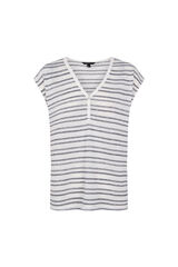 Cortefiel Striped structure T-shirt Navy