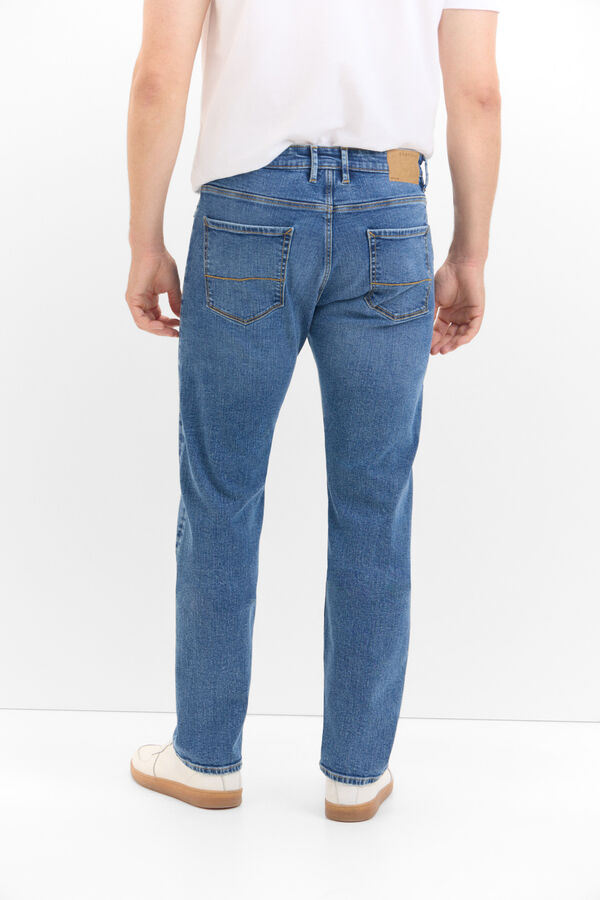 Cortefiel Regular-fit lightweight jeans Blue