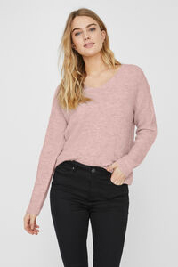 Cortefiel Essential jersey-knit jumper Pink