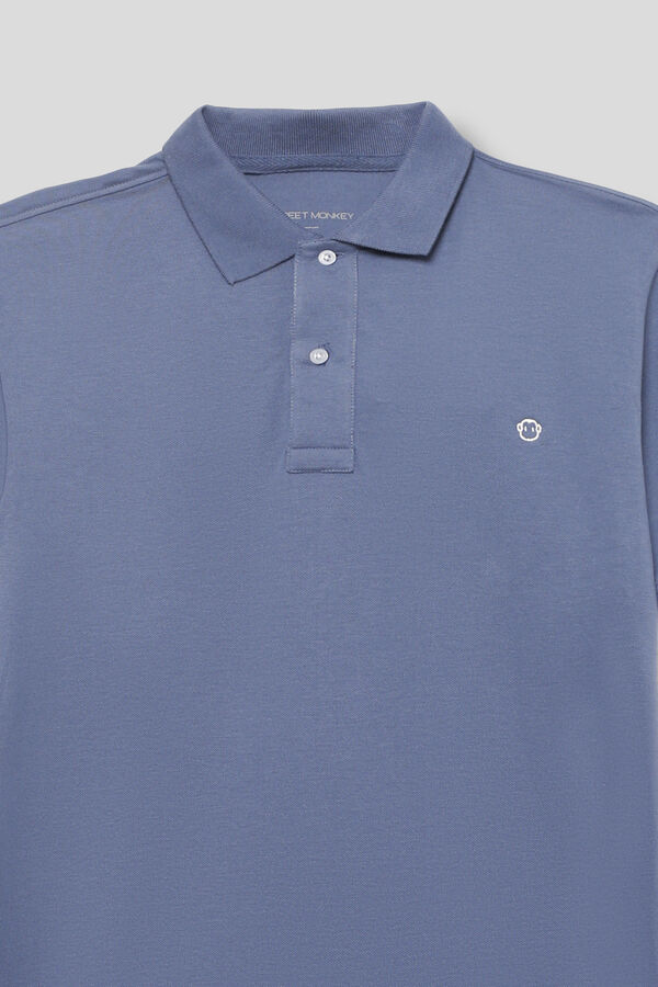 Street Monkey Essential short-sleeved polo shirt Blue