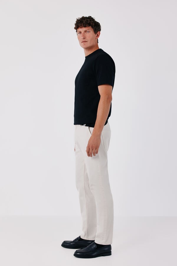 Cortefiel T-shirt b&aacute;sica Preto