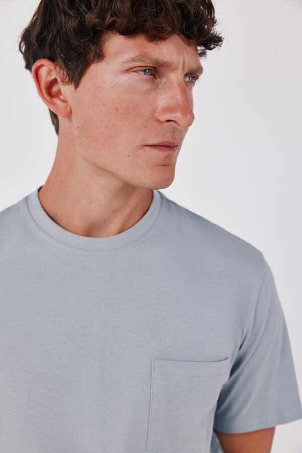Cortefiel Basic T-shirt Grey
