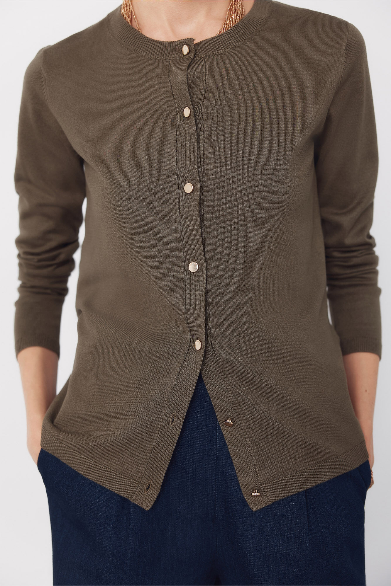 Cortefiel Jersey-knit basic jacket