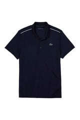 Cortefiel Polo shirt with contrasting piping on the shoulders and sleeve ends Navy