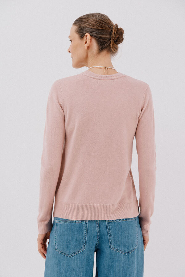 Cortefiel Soft feel jumper Pink