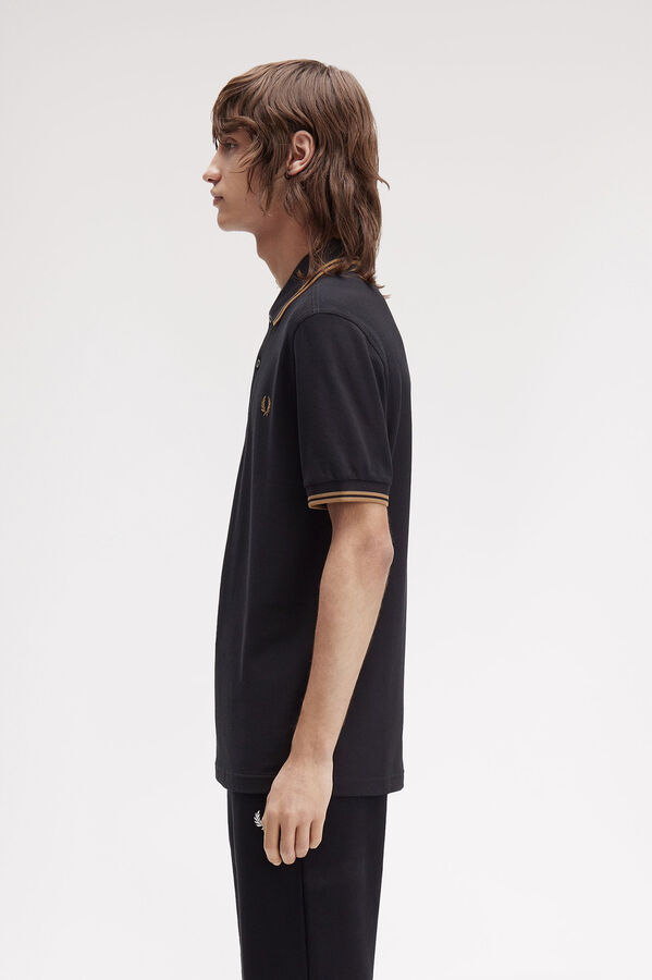 Fred Perry Men's short sleeve piqué polo shirt Black