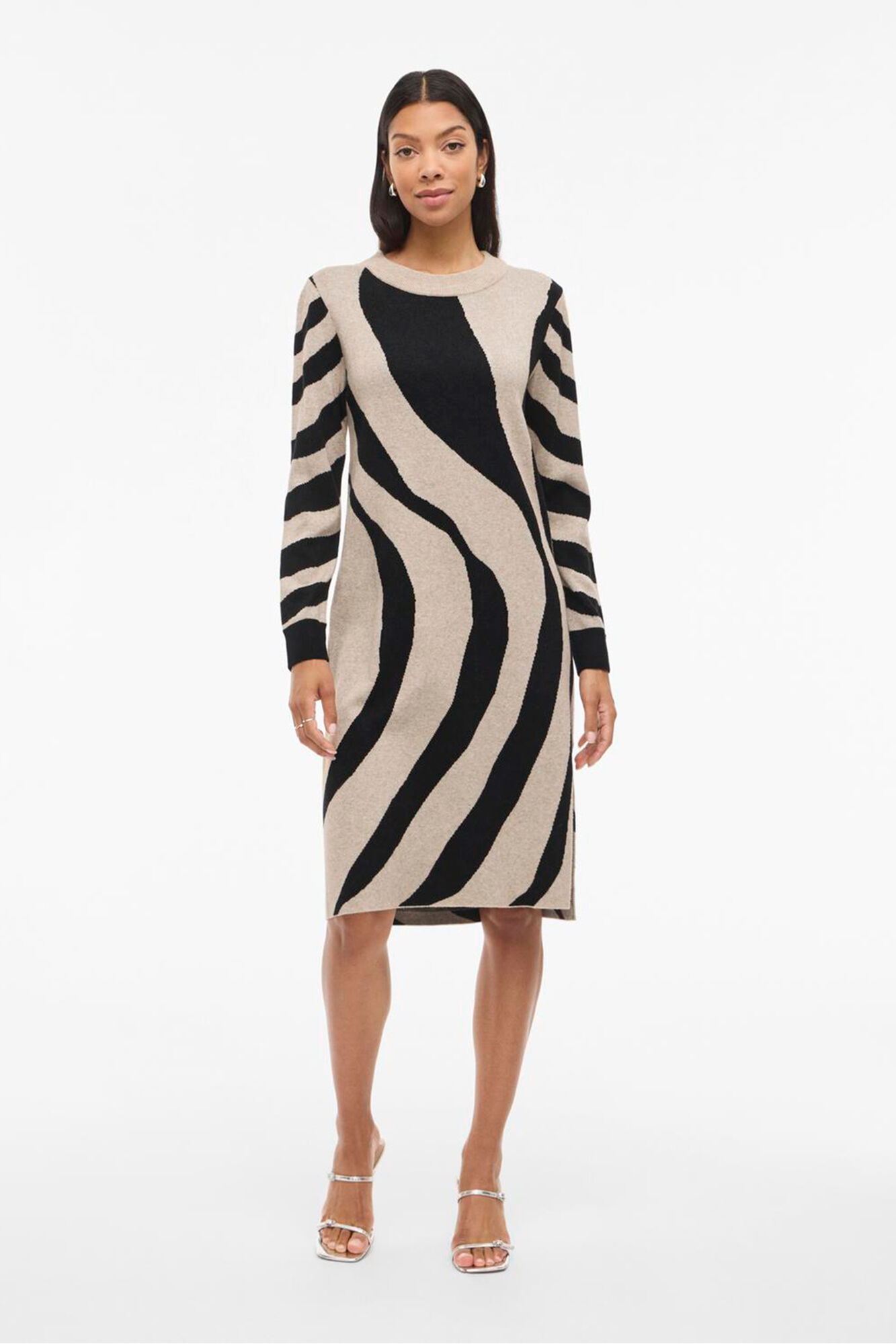 Vila Vestido de malha com viscose