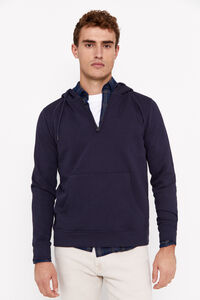 Cortefiel Zip-up hoodie Navy