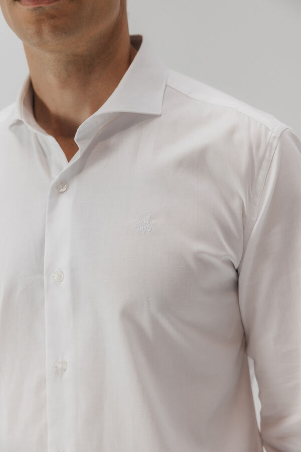 elPulpo Camisa social Royal Oxford Branco