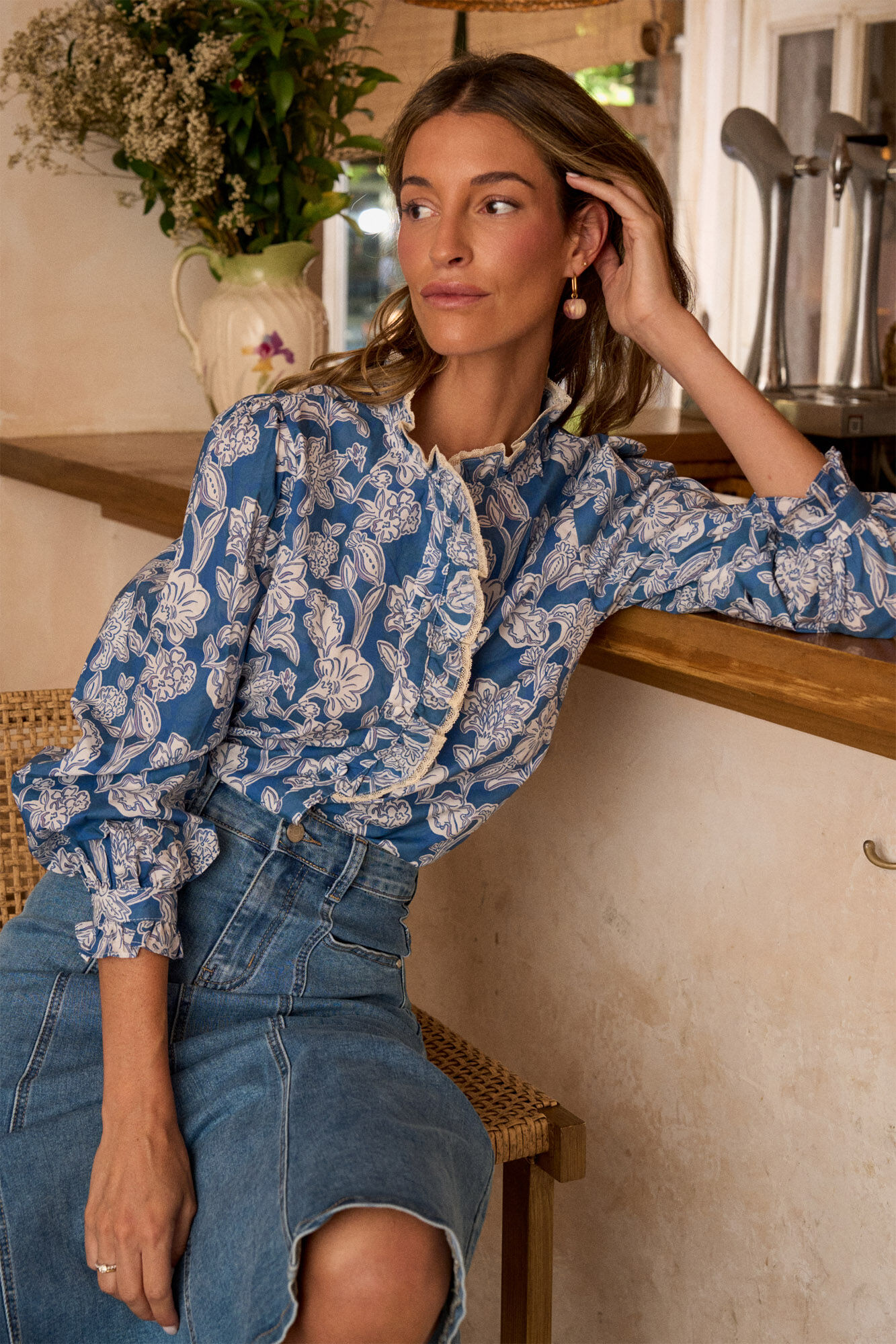 Pol&iacute;n Et Moi Camisa estampada Marinna