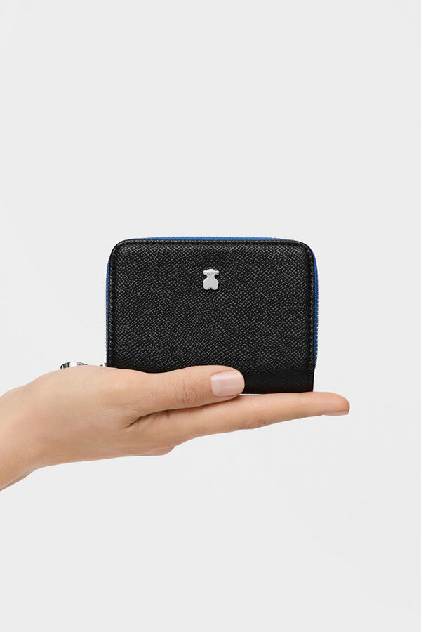 Tous New Dubai medium black and blue wallet Black